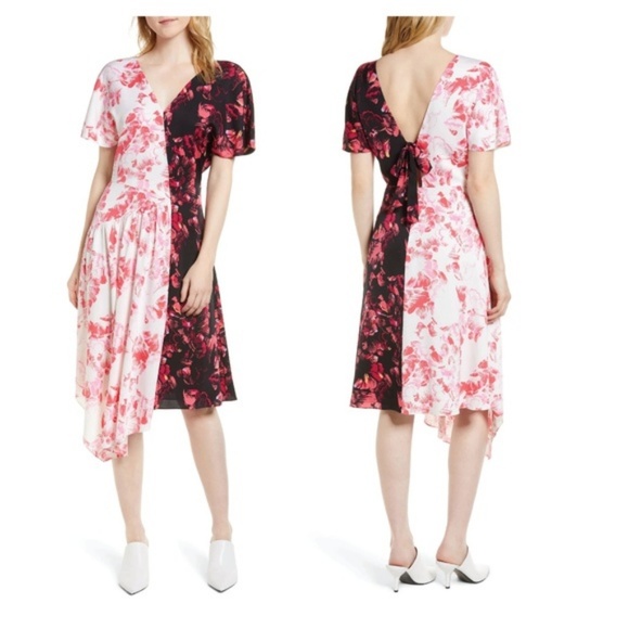 Nordstrom Dresses & Skirts - Nordstrom’s Lewit Double Print Floral Silk Dress
